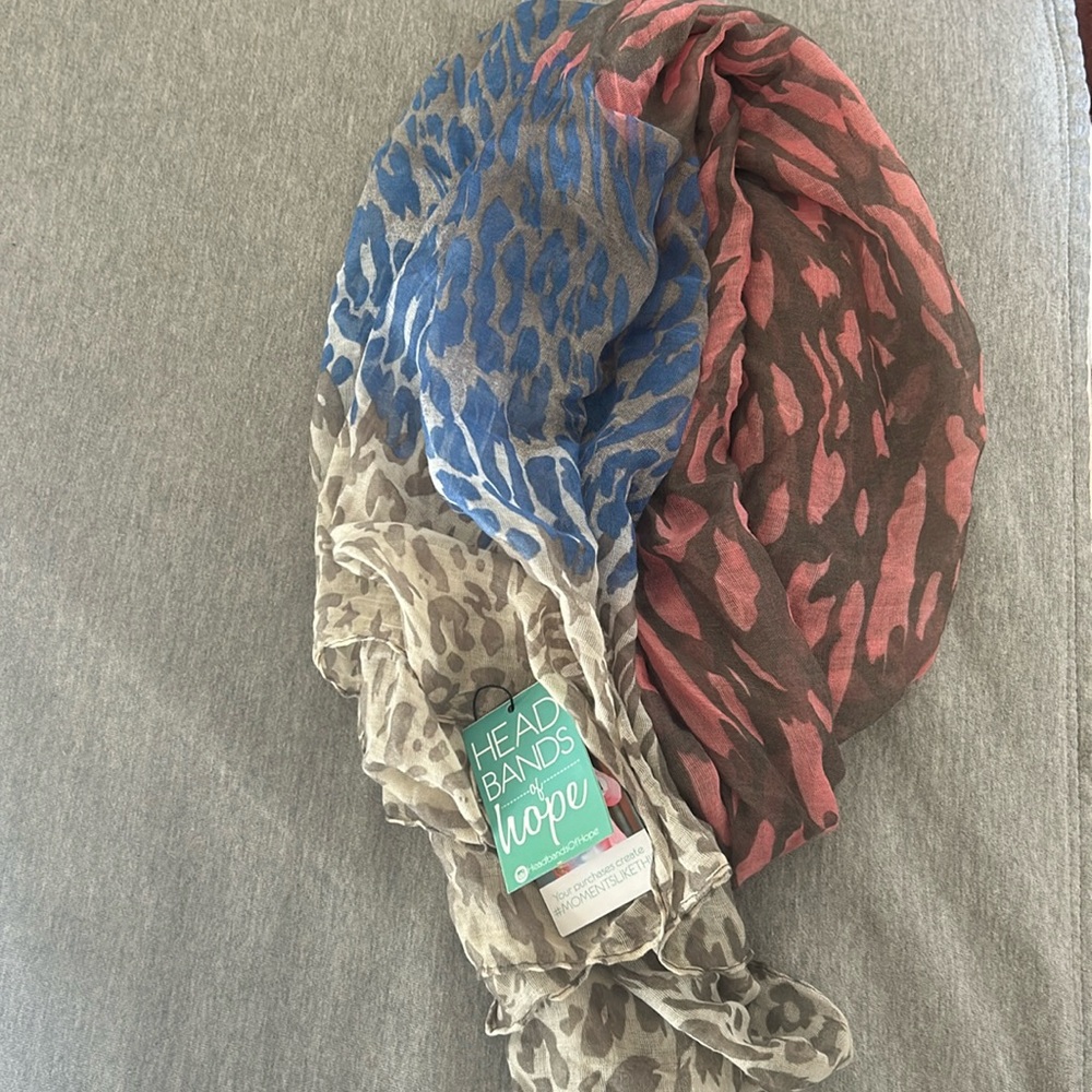 Brand New Headbands of Hope Mixed Print Scarf